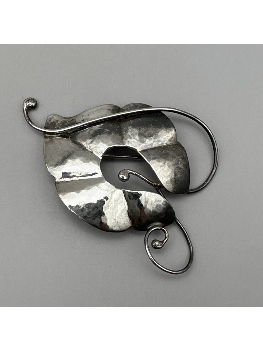 Dennis Ramone Organic Brooch San Felipe Pueblo Sterling Silver Native American